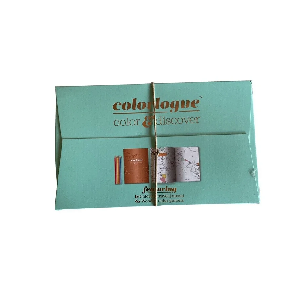 New‎ Colorlogue Color & Discover Travel Journal Maps Pencils